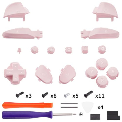 eXtremeRate DIY Replacement Full Set Buttons for Nintendo Switch 2 Pro Controller, Custom ABXY Dpad + - Home Capture Power L R ZR ZL Triggers Sync GL GR Buttons for Switch 2 Pro - Cherry Blossoms Pink - color: Cherry Blossoms Pink