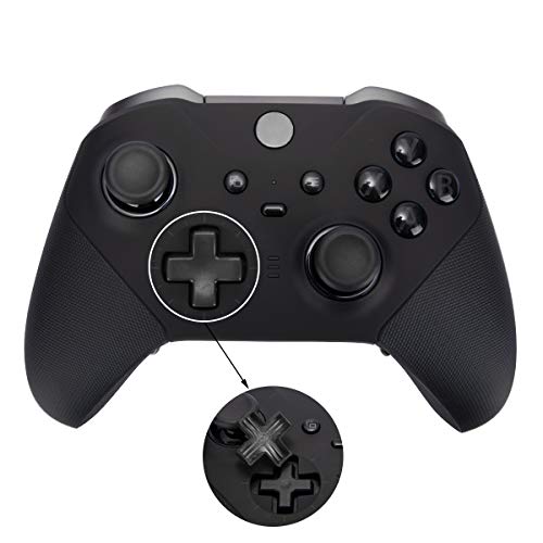13 in 1 Metal Thumbsticks for Xbox One Elite Series 2, Elite Series 2 Controller Accessory Parts, Gaming Accessory Replacement, Metal Mod 6 Swap Joysticks, 4 Paddles, 2 D-Pads, 1 Tool - color: Black