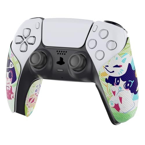 eXtremeRate PlayVital Anti-Skid Sweat-Absorbent Controller Grip for ps5 Controller, Professional Textured Soft Rubber Pads Handle Grips for ps5 Controller - Wishing Shrine - color: Wishing Shrine