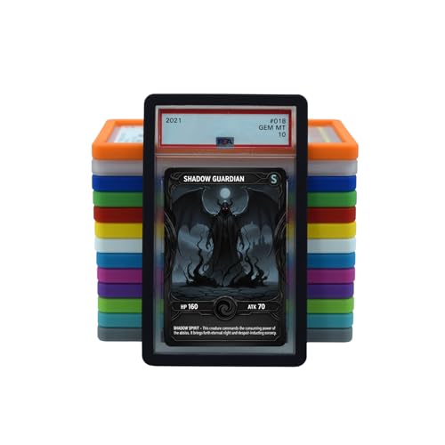 PSA Slab Guard Bumper for Standard PSA Graded Cards | Strong TPU, Exact Fit, Snap Tight Protection | Shock Absorption | Matte Finish PSA Slab Guard Protector (Black) - color: Black