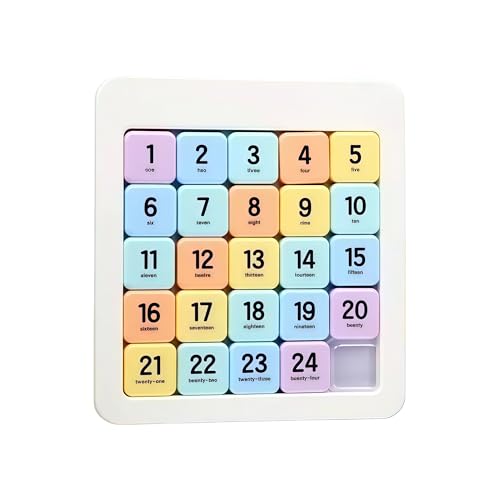 BRAINTRAIN Puzzle | A Challenging Multi-Level Game for Cognitive Growth and Fun Family Momen, Super Slide Puzzle Games to Effectively Improve Your Child's Concentration and Responsiveness ([5x5]) - color: [5x5]