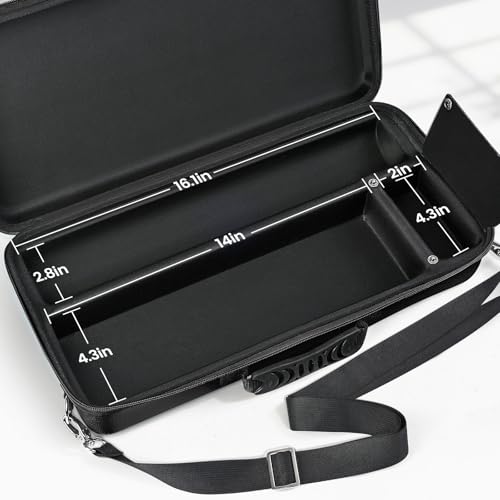 Playmat & Deck Box Carrying Case With 4 Deck Boxes, Rigid, Black | 3 compartments for playmat, deck box & dice. Fits 14"-16" playmats. Adjustable shoulder strap & handle included. - color: Black, size: Case