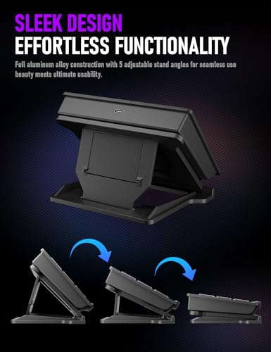 Stream Control Deck Macro Pad15 Keys Programmable Keypad RGB Macro Keyboard Stream Controller with 3-Step Adjustable Stand 500+Plugins&200+ Icons Wired Shortcut Keyboard for Streamers/Gamers/Designers - color: Black V293