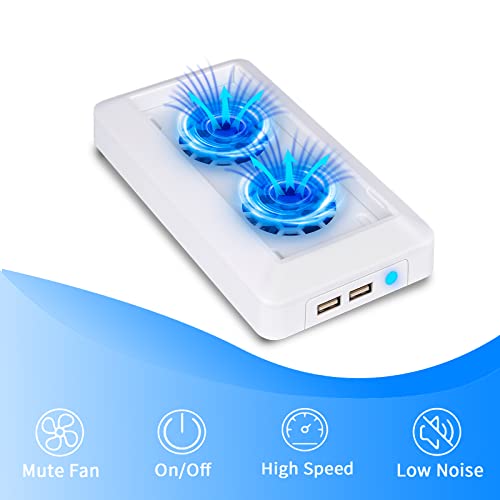 U/D Console Cooling Fan Compatible for Xbox Series S USB External Cooler Turbo Temperature Control Fan Console Cooling System for Xbox Series S