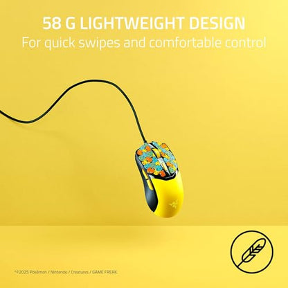 Razer Cobra Wired Gaming Mouse, 58g, Pokémon Edition | Gen-3 Optical Switches, Chroma RGB Lighting, Precise 8500 DPI Optical Sensor, 100% PTFE Mouse Feet, Speedflex Cable - color: Pokémon Edition