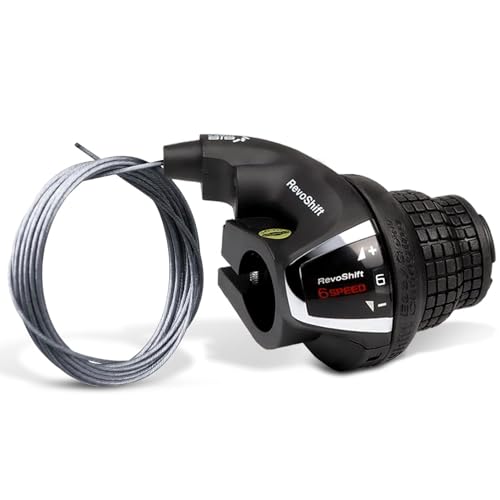 SL-RS35 6 Speed Right Bike Shifter for Mountain Road Folding Bike | 7 speed bike shifter. Durable, ergonomic design. Compatible with mountain, road, folding bikes. Easy install. - color: SL-RS35-6R