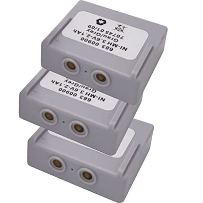 3Pcs Ni-Mh 683 00900 Battery 2100mAh 3.6V Rechargeable Battery for HETRONIC Remote Control Battery 68300900