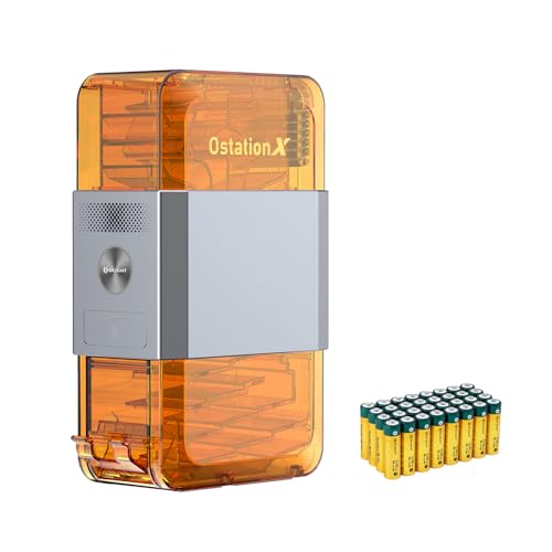 OLIGHT Ostation X Smart 3-in-1 AA Battery Charger with 32 NiMH AA | NiMH AA Batteries 2100mAh, Polarity-Free, App Control, Auto Charge & Storage, Bad Battery Removal, for Homes Offices Schools