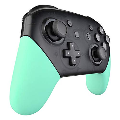 eXtremeRate Mint Green Replacement Handle Grips for Nintendo Switch Pro Controller, DIY Custom Hand Grip Shell for Nintendo Switch Pro - Controller NOT Included - color: Mint Green