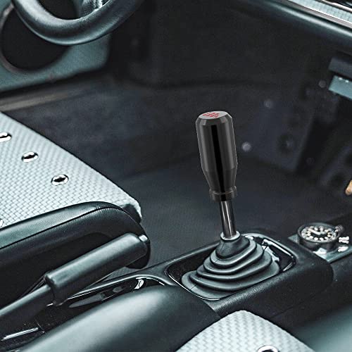 Black 6 Speed Weighted Manual Automatic Gear Shifter Shift Knobs Lever with 4 Metal Adapters Fit Compatible with Manual Cars Most Automatic Cars - color: AAL-H-04-02