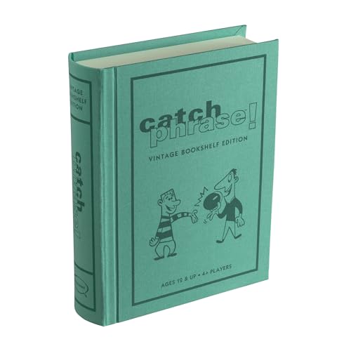 WS Game Company Boggle, Catch Phrase, and Yahtzee Vintage Board Game Bookshelf Collection