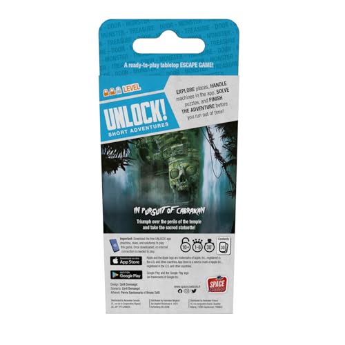 UNLOCK! Short Adventures 2: The Awakening of The Mummy - Immersive Escape Room Card Game for Kids and Adults, Ages 10+, 1-6 Players, 30 Minute Playtime, Made by Space Cowboys