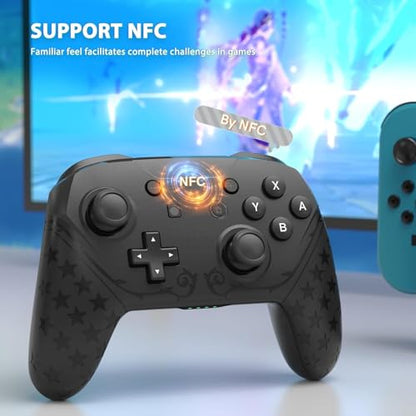 YCCTEAM Wireless Pro Controller Gamepad Compatible with Switch/Lite/Oled controller,Support Amibo, Wakeup, Screenshot and Vibration Functions