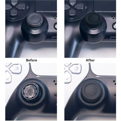 Ferkurn Replacement Thumb Grips Cap Compatible with PS5/4 Controller Edge Accessories, Anti-Slip Anti-Stickiness Anti-Scratch Joystick Caps Controller Thumbstick Grips Replacement Button, Repair Part - color: Pink