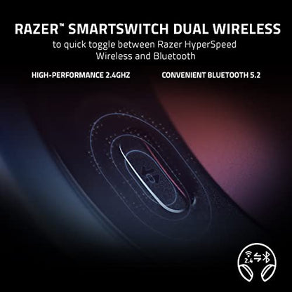 Razer Barracuda Wireless Gaming & Mobile Headset (PC, PlayStation, Switch 2, Android, iOS): 2.4GHz Wireless + Bluetooth - Integrated Noise-Cancelling Mic - 50mm Drivers - 40 Hr Battery - Black | Dual 2.4ghz USB-C Dongle Plus Bluetooth 5.2, Beamforming Noi