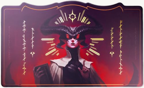 Alfies! The Whispering One – Legendary Crown Playmat | Hand-Foiled Gold Details | Perfect Trading Card Gift | Custom Shape Design | Compatible with Magic | MTG playmat