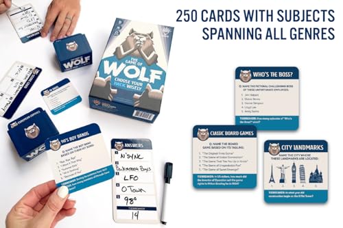 Gray Matters Games The Game of Wolf a Trivia Game for Friends, Families and Teens - style: The Game of Wolf