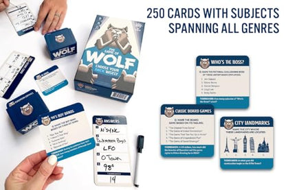 Gray Matters Games The Game of Wolf a Trivia Game for Friends, Families and Teens - style: The Game of Wolf