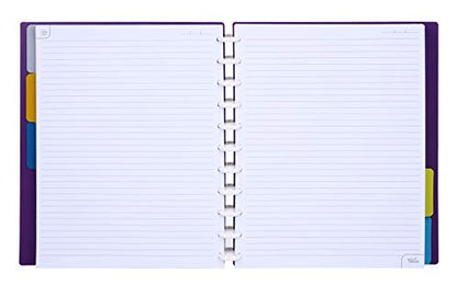 Talia Discbound Notebooks, Planner, Customizable, (Strong Purple, Letter (8.5in x 11in)) - color: Strong Purple, size: Letter (8.5in x 11in)