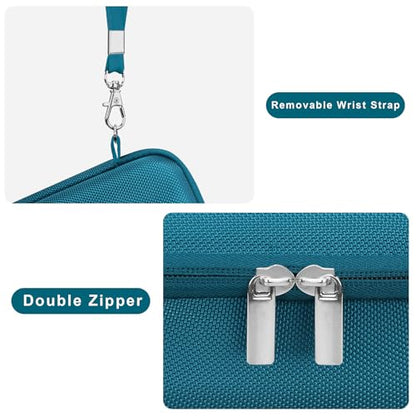 Canboc Carrying Case for Fujifilm X100V/ X100VI/ X100F/ X100S/ X-E5 Digital Camera, Zipper Mesh Pocket fit USB Cable, Blue (Case Only) - color: Blue