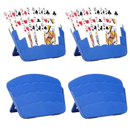 4 Pack Playing Cards Holder - color: 4 Pack Dark Blue