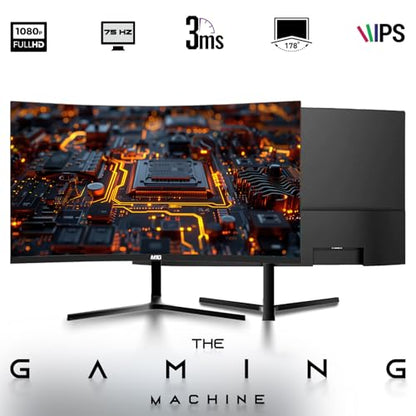 Dell Optiplex Tiny Mini Desktop PC, Intel Core i5, 32GB RAM, 512GB SSD with Dual 27 inch Curved Monitor, AI Enabled RGB Keyboard Mouse, RGB Soundbar and Webcam Windows 11 Pro (Renewed) | Desktop Computer Dual 27 Inch Curved Monitor, RGB KBM, Soundbar, Web