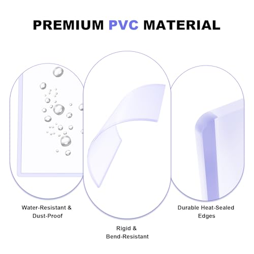 5x7 Toploader for Jumbo Cards - Perfect Fit for 5.4" x 7.5" Oversized Cards, Clear Rigid Hard Plastic Sleeves for Collectible Trading Cards, Photo Protectors -30 Pack - size: L: 5.4"x7.5"-30 Pcs