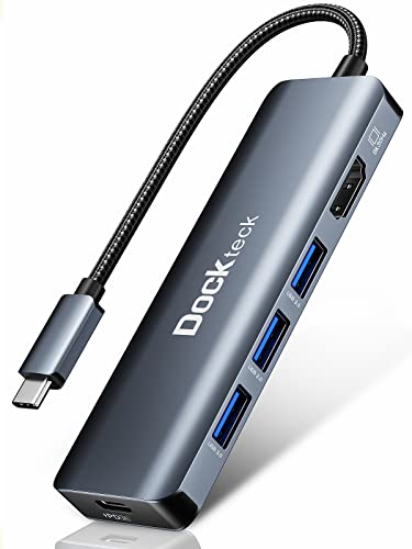 5-in-1 USB-C Multiport Adapter, 8K HDMI, 100W PD, 3 x USB 3.0 for Steam Deck, MacBook Pro/Air M1, iPad Pro/Air, Surface Pro 7/8/X - color: 5 IN 1 Space Grey