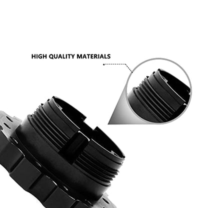 RASTP Aluminum Steering Wheel Hub Adapter, Sim Racing Gaming Steering Wheel Adapter for PXN V10 (Black)