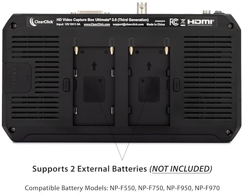 ClearClick HD Video Capture Box Ultimate 3.0 (Third Generation) - Capture or Stream Video from HDMI, DVI, SDI, S-Video, RCA, AV, VHS, VCR, DVD, Camcorders, Hi8