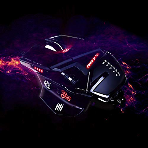 MAD CATZ MR04DCINBL000-0 R.A.T. 6+ Corded Optical Gaming Mouse, Black