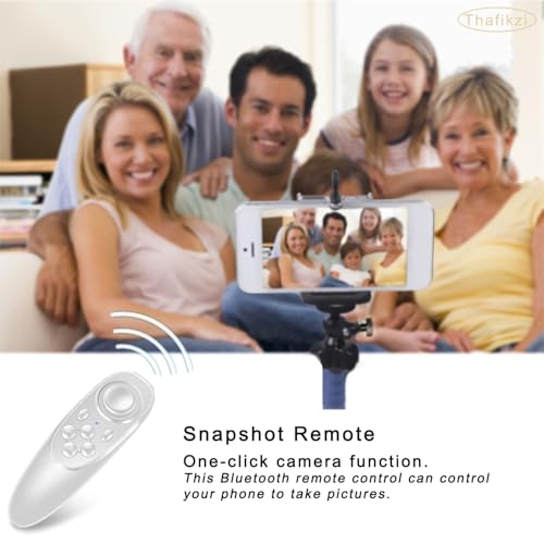 VR Remote Controller for Phones Compatible with Oculus/iOS/Android, Wireless Bluetooth Joystick Remote for iPhone/iPad/Flip E-Book/PPT/Nook Page/to Control Music, Video, Games, Selfie (Upgraded)