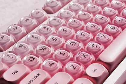 ZORNHER ZH980 Foundation Mechanical Keyboard,95% Pink Creamy Keyboard with Number Pad,Cute Jelly MOA Profile Keycaps,Silent Quiet Switches,Hot-Swappable - color: Pink Foundation, size: Silent Switch