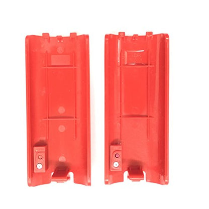 2pcs Red Official Replacement Battery Back Door Cover Shell for Nintendo Wii Remote Controller with Sink Button