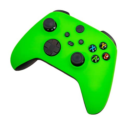 Xbox One Series X S Custom Soft Touch Controller - Soft Touch Feel, Added Grip, Neon Green Color - Compatible with Xbox One, Series X, Series S - color: GREEN XS