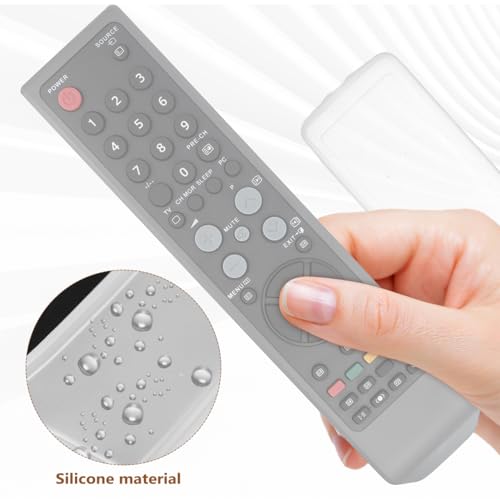 Remote Control Covers Transparent Silicone Dust Protector for Tv and Air Conditioner Remotes Flexible Fit Clear Sleeve