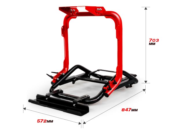 Swift Foldable Sim Racing Cockpit – Heavy-Duty Gaming Seat Frame Compatible with Logitech, Thrustmaster, Fanatec, MOZA, Simagic – Space-Saving Design for Home Use