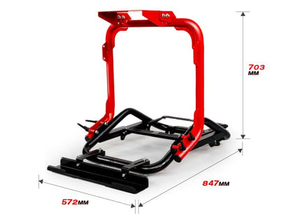 Swift Foldable Sim Racing Cockpit – Heavy-Duty Gaming Seat Frame Compatible with Logitech, Thrustmaster, Fanatec, MOZA, Simagic – Space-Saving Design for Home Use