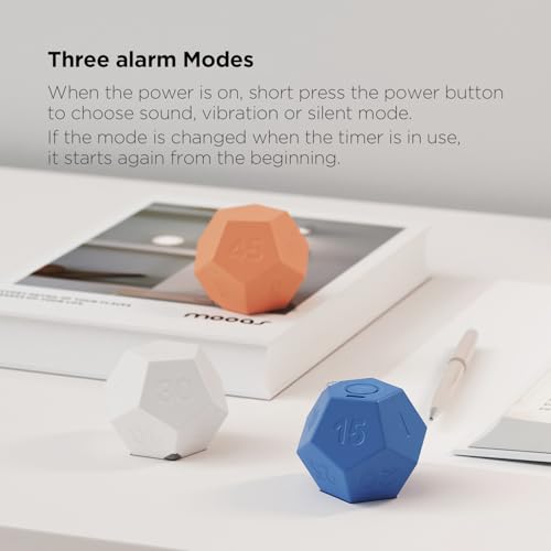 mooas Dodecagon Time Ball Rechargeable Mini Timer (Blue) - color: Blue