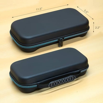 ButterFox Switch 2 Carrying Case for Nintendo Switch 2 Console, Fits Slim Protective Grip Case and 65W Power Bank, With 22 Game Holder and Built-in Stand (Blue/Black, Medium) - color: Blue/Black, size: 7.9 inch Switch 2 M