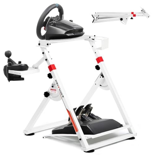 GTPLAYER Steering Wheel Mount for G923 G29 G920 T300RST500RS Steering Wheel Gaming Force Return & TH8A Gear Lever V1 - Fanatec Clubsport PS4 - Tilt - color: white
