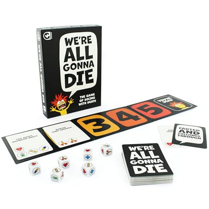 Ginger Fox: We're All Gonna Die - Hilarious Adult Party Game, The Co-Operative Card Game of Dicing with Death, NSFW Silly Humor, Ages 16+, 1+ Player - style: We're All Gonna Die