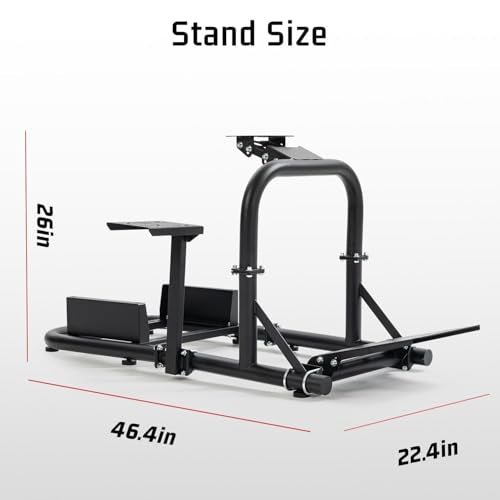 Dardoo G920 Gaming Simulator Cockpit Compatible with Logitech G27 G29 G923, for Fanatec, for Thrustmaster T300RSTXRW Base for PS4, for Xbox,for PC, Wheel Stand Without Wheel, Pedal, Handbrake and Seat