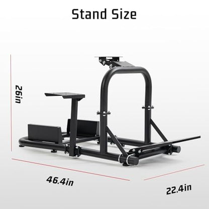 Dardoo G920 Gaming Simulator Cockpit Compatible with Logitech G27 G29 G923, for Fanatec, for Thrustmaster T300RSTXRW Base for PS4, for Xbox,for PC, Wheel Stand Without Wheel, Pedal, Handbrake and Seat