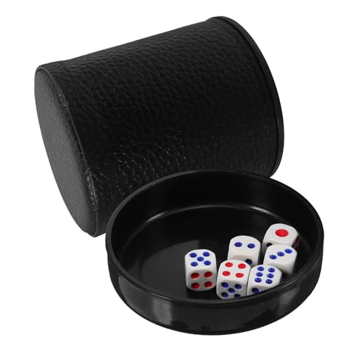 Dice Rolling Cup with Base for Party and Bar Use Custom Dice Storage Container with Egyptian Pattern and Shaking Cup for Board Games and Ktv Entertainment