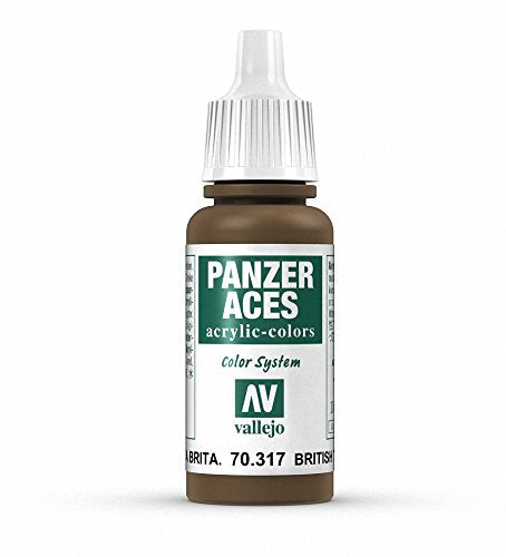 Vallejo Acrylic Paint, British Tanker - color: Brit Tankcrew Uniforms 17ml