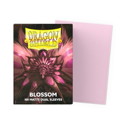 Dragon Shield | Matte Dual Standard Size Card Sleeves | 100 CT - Smooth & Tough Premium TCG Sleeves - Compatible with Pokemon, Flesh & Blood, One Piece & Magic the Gathering | Blossom - color: Blossom