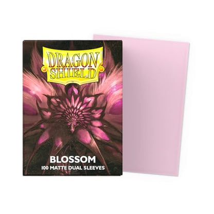 Dragon Shield | Matte Dual Standard Size Card Sleeves | 100 CT - Smooth & Tough Premium TCG Sleeves - Compatible with Pokemon, Flesh & Blood, One Piece & Magic the Gathering | Blossom - color: Blossom