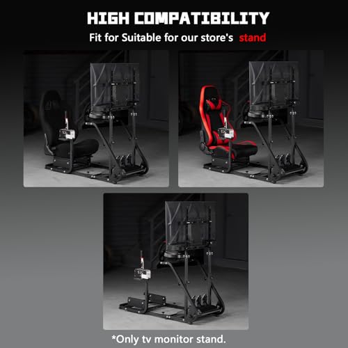 Dardoo Racing Simulator Cockpit Monitor Mount for Logitech G923 G29 G920 | for Thrustmaster Wheel Frame, Excluding Steering Wheel Shift Lever Pedals Seat and Racing Frame