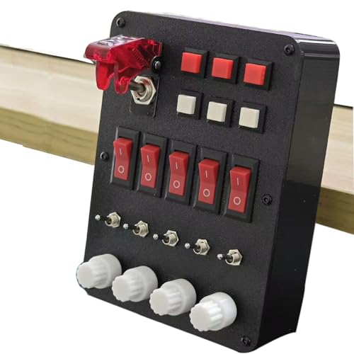 Obokidlyamor Simulator American Truck 19 Customizable Button Box For G27/G29/G920/G923 Steering Wheel;PC Central Control Box Controler For ATS/ETS2 FANATEC for MOZA R3/R5/R9/R12 Base (Style-3) - size: Style-3